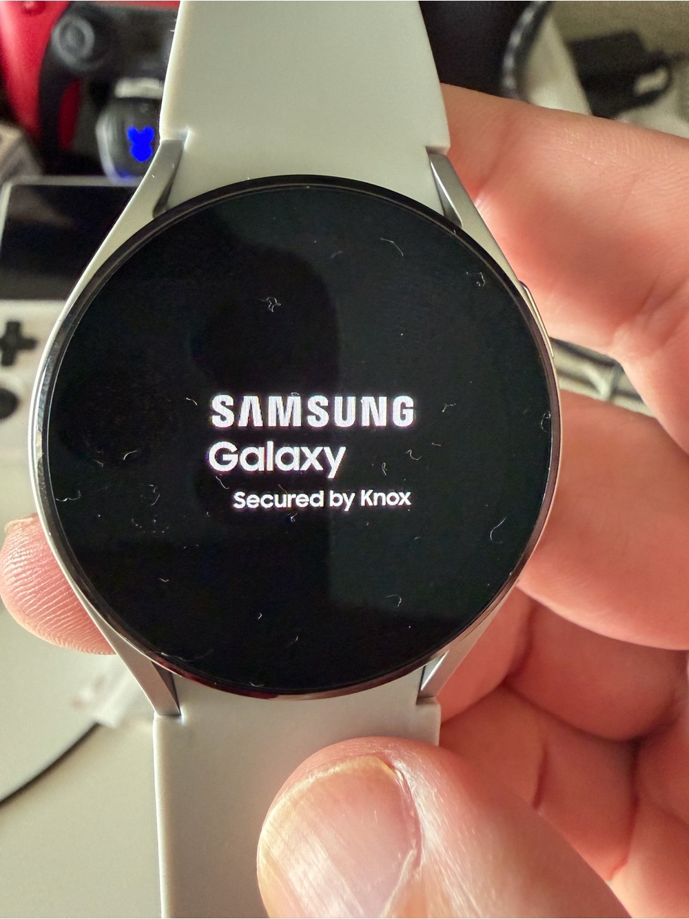 Samsung Galaxy watch 4 – White Silicone Band